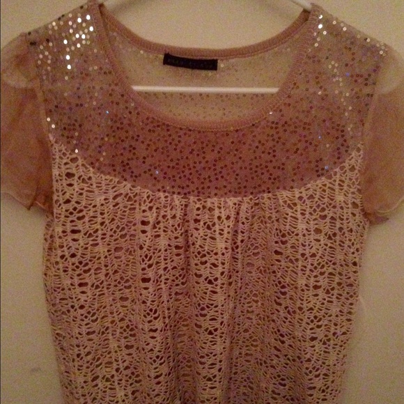 Sparkle tan top - Picture 1 of 3