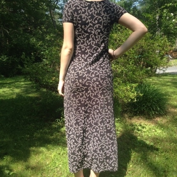 Vintage Black Maxi Dress - Picture 3 of 4