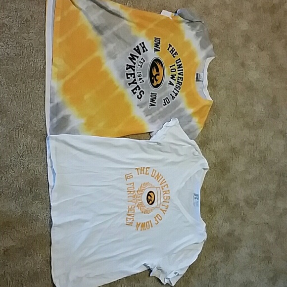 Two Iowa hawkeye xl tshirts