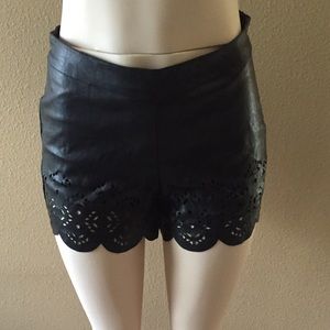 Gianni Bini Faux Leather Shorts