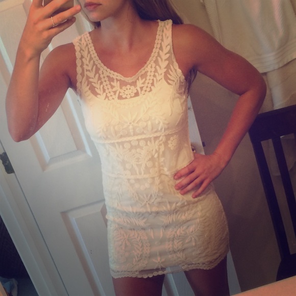 Express white lace dress - perfect for bride event