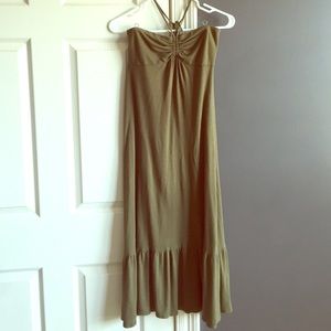 Olive green dress