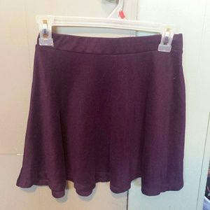 Plum skater skirt