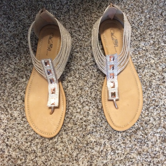 rose gold sandals