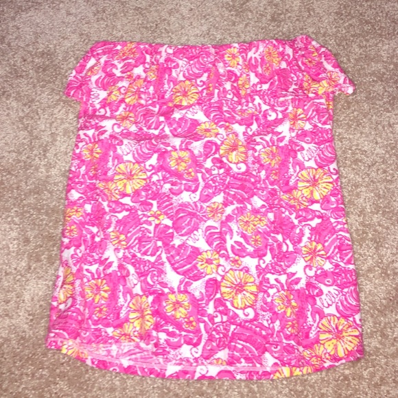 Lilly Pulitzer strapless top