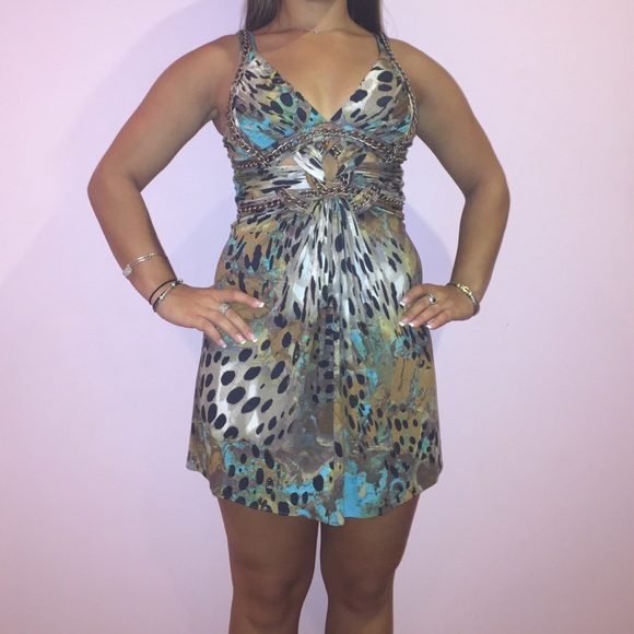 Sky Animal Print Dress