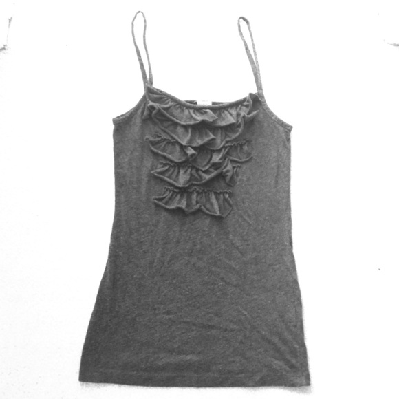 Ruffled J Crew tank