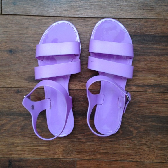 JuJu Lilac Jelly Sandals