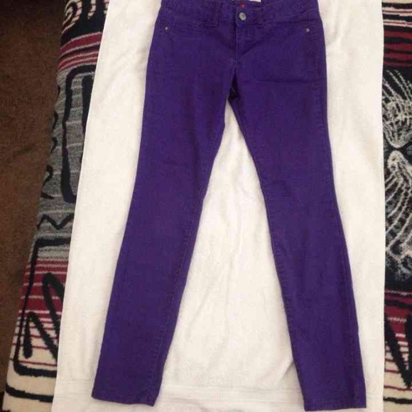 Purple jeans
