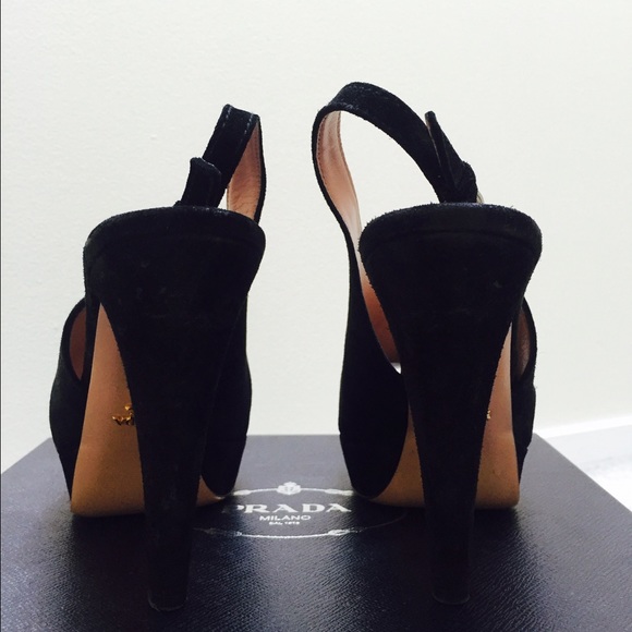 **SOLD** Prada Peep Toe Heels - Picture 2 of 4
