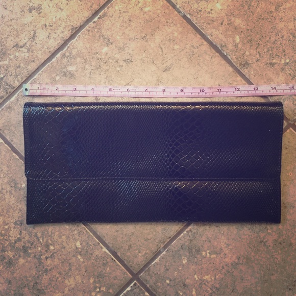 Patent leather clutch