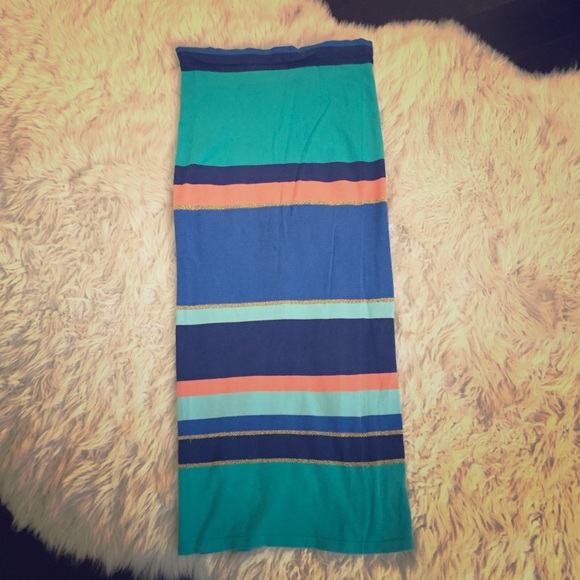 Torn by Ronny Kobo color block skirt