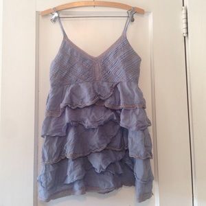 Anthropologie periwinkle/lilac blouse, M