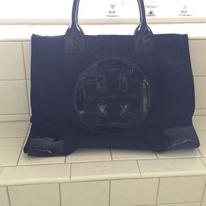 Tory Burch Ella Nylon black tote