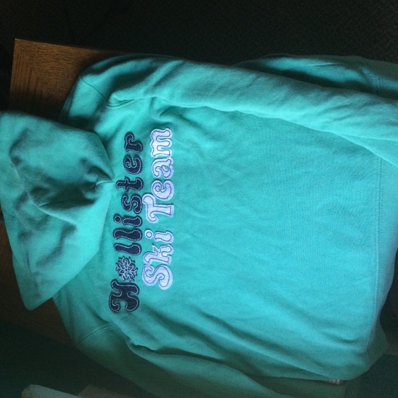 Turquoise Hollister sweater