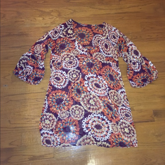 Flower print dress