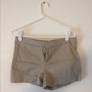 Flat front dress shorts.