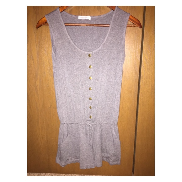 Sleeveless Grey Jumpsuit Romper