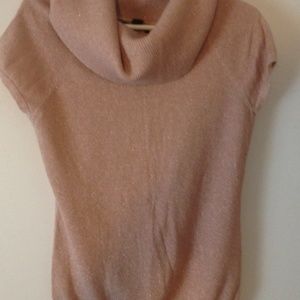 Pink and gold cap sleeve shirt
