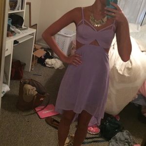 Adorable lavender cut out dress. Size small