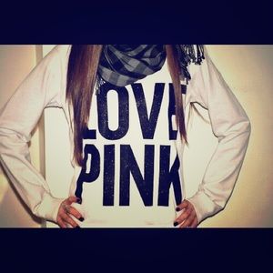 Victoria's Secret Pink White Sweater