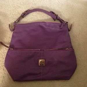 Purple leather Dooney and Bourke Satchel