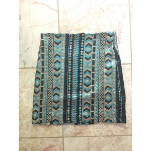 Francesca's Sequined mini skirt