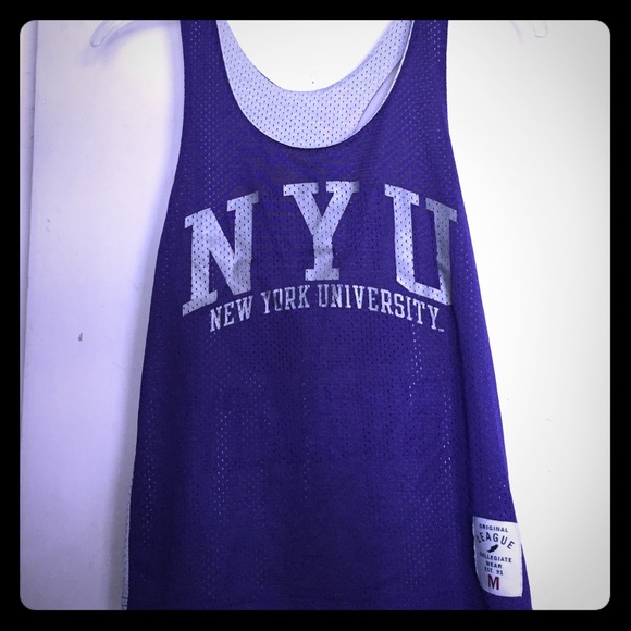 Authentic, reversible NYU jersey tee