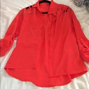 Orange blouse