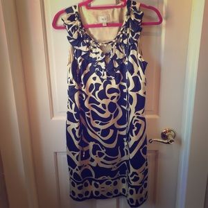 Silk shift dress with gorgeous embeloshments