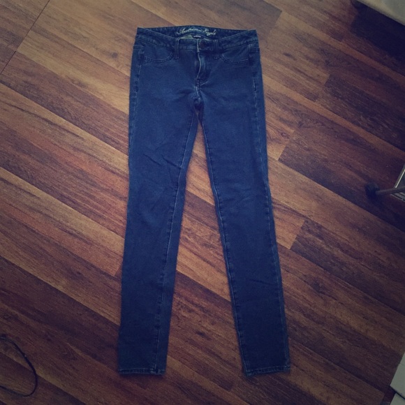 Dark blue "stretch" jeggings