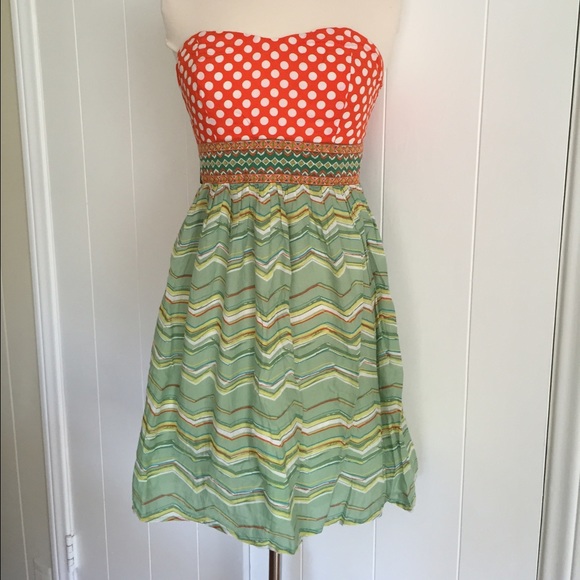 •Anthropologie Strapless Sheath Dress•