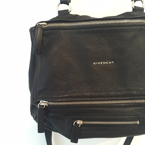 GIVENCHY Black Pandora Medium Pebbled Leather Bag - Picture 2 of 2