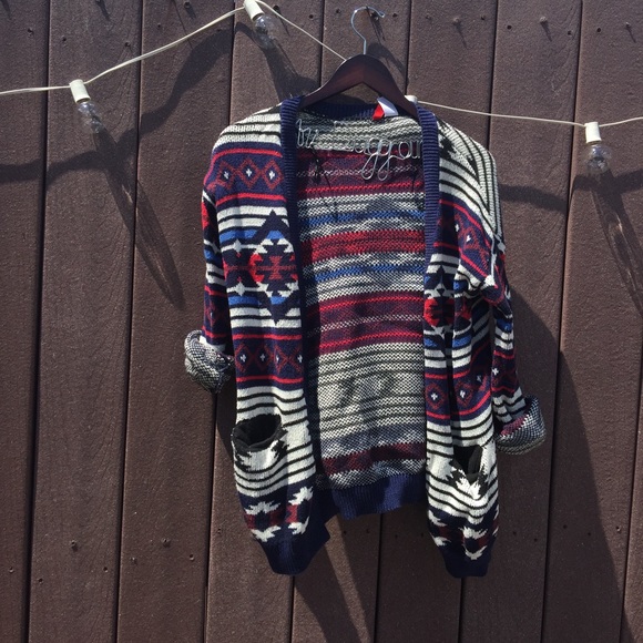 Tribal print cardigan