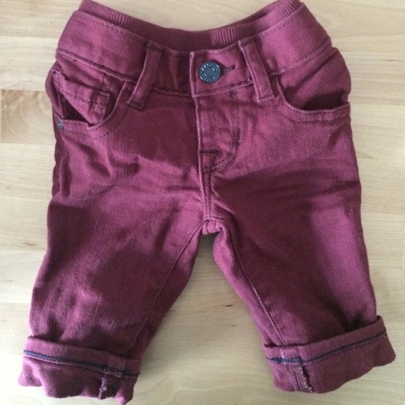 NWOT baby gap dark red skinny jeans