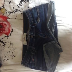 Hollister denim shorts.