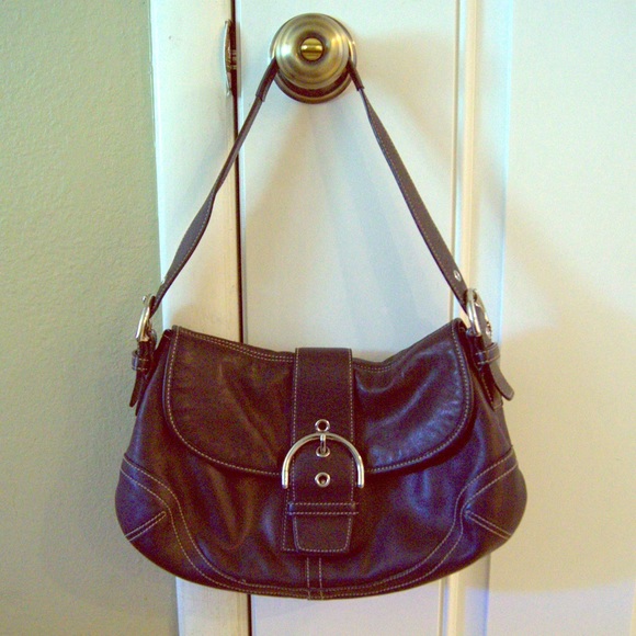 Black Coach Leather Purse