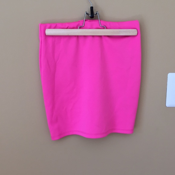 Bubble gum pink mini skirt