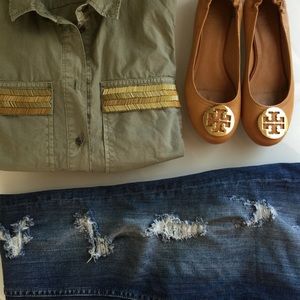 Tory Burch Apricot Flats