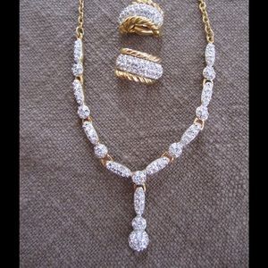 Swarovski Vintage Crystal Necklace & Earring Set