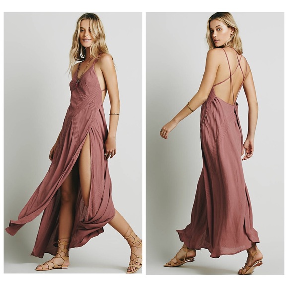 Free People Summer Rain Maxi Dress (Holding)