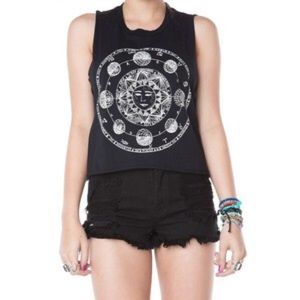 Brandy Melville sun and moon tank