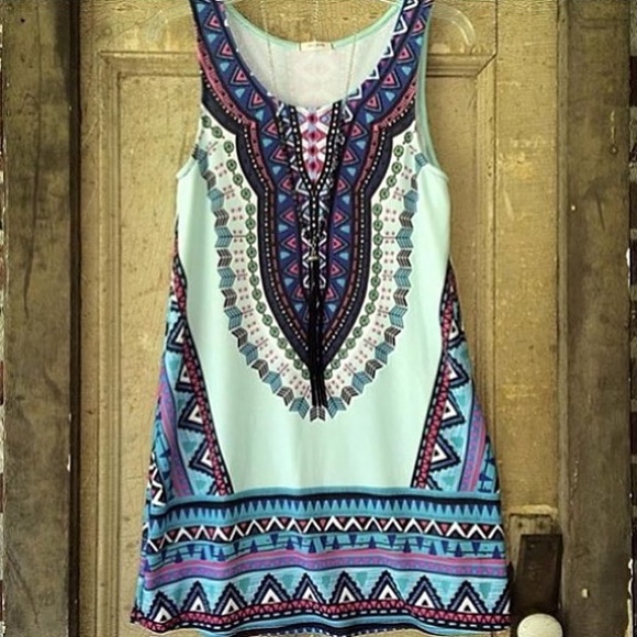 Tribal print dress