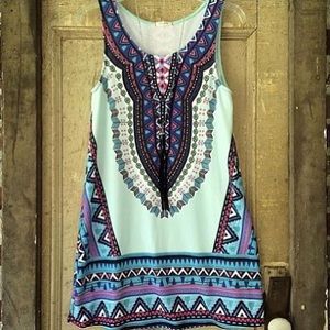 Tribal print dress