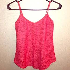 Red/Orange sequin Tank