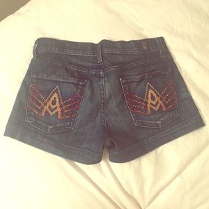 7 seven for all mankind denim shorts