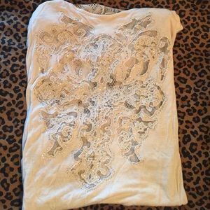 Day Trip beautiful Lace Cross Long Sleeve