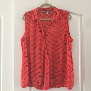 XL Orange Print Tank