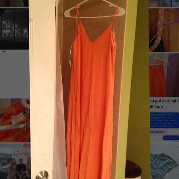Coral Maxi Dress