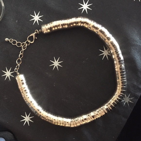 Silver statement necklace